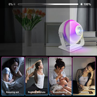 Projecteur d'étoiles télécommandé à gradation Smart App lumières de scène de ciel étoilé avec haut-parleur de musique Led veilleuse pour cadeau d'enfants