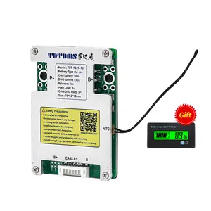 TDT NMC Bms Elétrico Scooter Veículo Li-ion 7S 24V 10A 15A 20A 25A 30A Bms 18650 Sistema De Gerenciamento De Bateria De Lítio