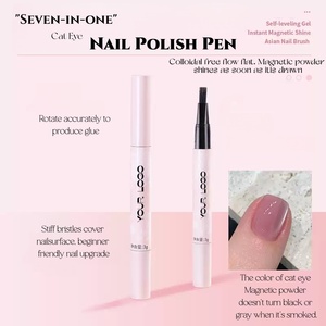 Bolígrafo de Esmalte de <span class=keywords><strong>Uñas</strong></span> 7 en 1 de Marca Privada OEM, Personalizable, con Pegamento <span class=keywords><strong>para</strong></span> <span class=keywords><strong>Uñas</strong></span>, Esmalte de <span class=keywords><strong>Uñas</strong></span> Magnético UV con Efecto Ojo de Gato - Product Image 1