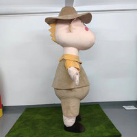 Conception de poupées personnalisées, Modélisation 3D, Mascotte de dessin animé, Mascotte de logo d'entreprise Ji (motif Cowboy, Mouton), Production de costumes d'animation et d'accessoires