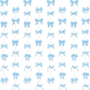 Guirnalda Decorativa con Lazos Azules - Decoración Colgante con Lazos Azules para Baby Shower, Cumpleaños, Despedida de Soltera, Boda - Product Image 1