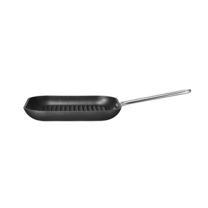 Padella per Bistecche Artigianale Quadrata in Acciaio Inox Antiaderente con Manico, Fondo Piatto, Adatta al Forno - Product Image 5