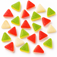 Bonbons gélifiés halal en vrac aux saveurs de fruits, vente en gros de gelées de fruits acidulées, bonbons gélifiés 3D fantaisie fabriqués en Chine, bonbons bon marché