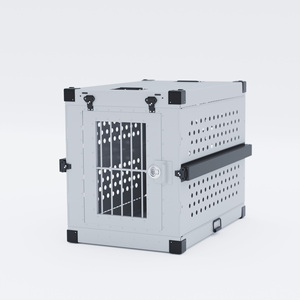 Nouvelle <span class=keywords><strong>cage</strong></span> pour chien en alliage d'aluminium robuste, pour deux grands chiens, pliable, <span class=keywords><strong>cage</strong></span> pour animaux de compagnie, porte à verrouillage sécurisé, utilisation intérieure et extérieure, transport - Product Image 6