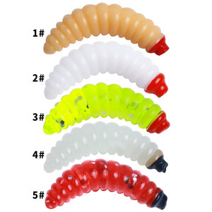 Bán Buôn So182 2.4Cm 0.4G 50 cái/túi Nhân Tạo Mềm Nhựa Mồi Sáng Sống Động Như Thật Bionic Bánh Mì Bug Worm Mồi Câu Cá - Product Image 2