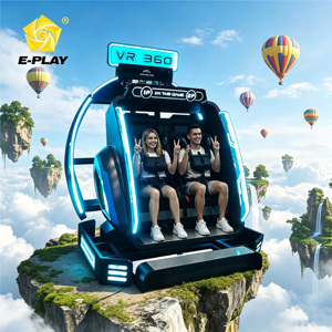 Simulador de <span class=keywords><strong>Cine</strong></span> VR 9D para Interiores E-Play CE FCC, Juego de Montaña Rusa 360, Equipo de Juego VR para 2 Jugadores para Centro de Entretenimiento - Product Image 1