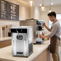 Nouvelle machine à crème glacée commerciale pour le Festival du shopping de septembre, machine à crème glacée molle à saveur unique, de comptoir, au lait et à l'eau