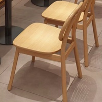 Ensemble Table et Chaises de Salle à Manger Décontracté Minimaliste Européen Luxe Léger, Banquette Canapé Moderne en Bois pour Café, Hôtel et Restaurant