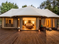 Nouveauté 2024 Tente de Glamping Éco & Luxe Romantique, Imperméable, pour Campement, Maison Préfabriquée, Resort, Désert et Safari