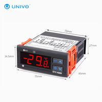 Termostato controlador de temperatura de acuario Digital STC1000, 50 ~ 50 ℃, instrumento de plástico de calefacción/refrigeración para ODM, 1 unidad