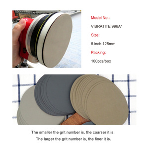 Discos de Papel de Lija de Carburo de Silicio de 5 Pulgadas, Papel Abrasivo Húmedo/Seco, Papel de Lija Impermeable, Disco de Lijado para Pulir Madera y Metal - Product Image 3