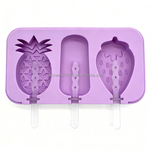 Silicone Alimentaire Bac à Glaçons Silicone 56 Cases Avec Couvercle - Seau Empilable Pour Congélateur - Vert Plateau Pression Facile Démoulage