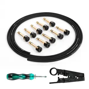 Ghost Fire Diy Solderless Pedalboard Kabel Kit Voor Gitaar Effecten & Pedal Board, Met Cutter, Bolt Driver