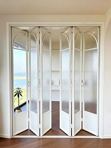 <span class=keywords><strong>Porte</strong></span> coulissante en verre pour patio intérieur, design à cadre étroit en aluminium, <span class=keywords><strong>pliante</strong></span> <span class=keywords><strong>sans</strong></span> <span class=keywords><strong>rail</strong></span> inférieur - Product Image 3