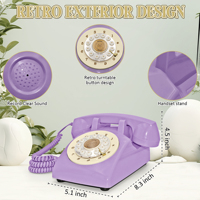 Téléphone rétro personnalisé avec enregistrement vocal pour livre d'or audio, idéal pour mariages et fêtes, enregistrement de messages de bénédiction pour mariage