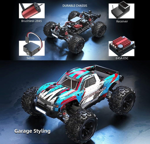 MJX Hyper Go 4WD Brushless RC Car 1/<span class=keywords><strong>16</strong></span> Haute Vitesse Télécommande Métal Camion 4x4 Truggy Rock Crawler Modèles 16208 16209 16210 - Product Image 6