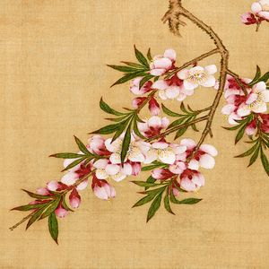 <span class=keywords><strong>Reproduction</strong></span> de niveau muséal de peinture florale chinoise traditionnelle, technologie numérique haute définition, toile en aluminium - Product Image 5