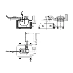 350kg/H Hot product Nature gas furnace to melt magnesium with long durability