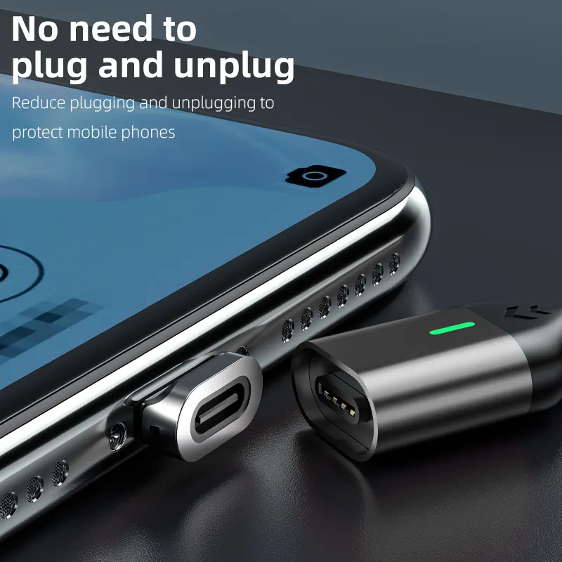 New Design Usb Cable Wholesale New Design Flat Connector 3A Fast Charging Magnetic Charger Cable 3 In 1 USB C Micro Mobile Phone Magnetic Cable