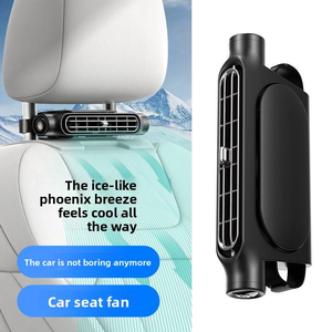 Nouveau ventilateur de <span class=keywords><strong>voiture</strong></span> en plastique ABS, réglable en vitesse, rechargeable par USB, portable, faible bruit, pour l'intérieur en été - Product Image 2