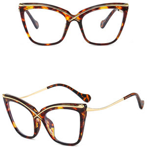 X Shero Titanium Montures <span class=keywords><strong>de</strong></span> lunettes pour femmes Blue Cat Eye Bead Twist Online Monturas <span class=keywords><strong>De</strong></span> Lentes Machine-Made Beaded Head Stepper - Product Image 2