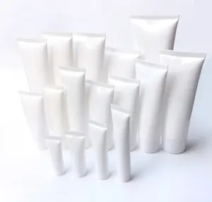 Umwelt freundliche kosmetische glänzende weiße Gesichts wasch creme Lotion Bio-Kunststoff 4 Unzen Squeeze Sugar Cane Soft Touch Tube mit Klappdeckel