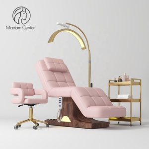 Tempat tidur kecantikan Madamcenter kursi Salon klinik mewah merah muda baru Set tempat tidur perawatan elektrik meja pijat kosmetologi pengangkat - Product Image 1