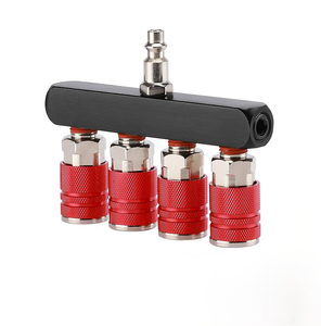 1/4 conector rápido compresor bomba de ajuste neumático herramienta acoplador colector Multi divisor estilo aire Gas <span class=keywords><strong>distribuidor</strong></span> OEM - Product Image 6