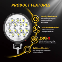 DXZ 12-24V 3 pouces 42W Phare de travail LED tout-terrain certifié CE Garantie 1 an Nouvelle version améliorée pour camions 4x4, bateaux, remorques