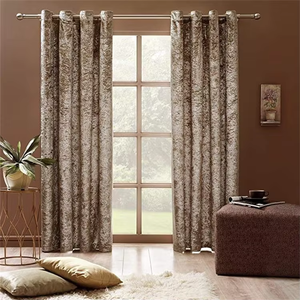 UK Hot Selling Wholesale Luxury <strong>Crushed</strong> <strong>Velvet</strong> <strong>Curtain</strong> Blackout <strong>Curtains</strong> for the Living Room - Product Image 1