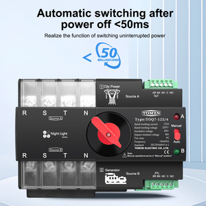 TOMZN Din Rail 3-фазный As 4P 63A 100A 125A <span class=keywords><strong>220V</strong></span> 230V двойной переключатель автоматической передачи мощности бесперебойный - Product Image 5