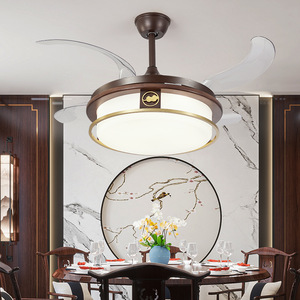 New Chinese Style <b>Ceiling</b> <b>Light</b> Walnut Wood Led Living Room Bedroom Lighting Fixture - Product Image 5