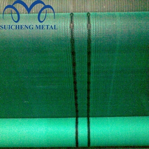 Filet de sécurité de chantier en HDPE tissé orange ombre, protection contre les débris d'échafaudage avec trous noirs - Product Image 5