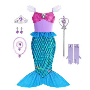 Disfraz <span class=keywords><strong>de</strong></span> princesa sirena <span class=keywords><strong>para</strong></span> niñas pequeñas, disfraz brillante, vestido <span class=keywords><strong>de</strong></span> fiesta <span class=keywords><strong>para</strong></span> niños pequeños, disfraces <span class=keywords><strong>de</strong></span> Halloween <span class=keywords><strong>para</strong></span> bebés, disfraces <span class=keywords><strong>de</strong></span> TV y películas - Product Image 3