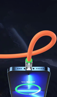 Kabel komunikasi adaptor tipe-c pengisian daya Cepat kabel silikon baru OEM kustom
