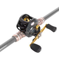 Moulinet Baitcasting NARON pour droitier, Frein Max 10KG, 19+1BB, Rapport 7.2:1 Haute Vitesse, Bobine en Plastique, Bobine Métallique, pour Rivière, Ruisseau, Jigging et Mer