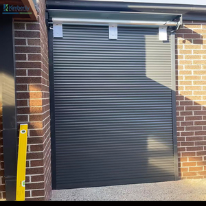 Porte à enroulement en alliage d'aluminium pour villa, appartement, usage commercial, porte de sécurité <span class=keywords><strong>motorisée</strong></span> électrique, design moderne, 5 ans - Product Image 4