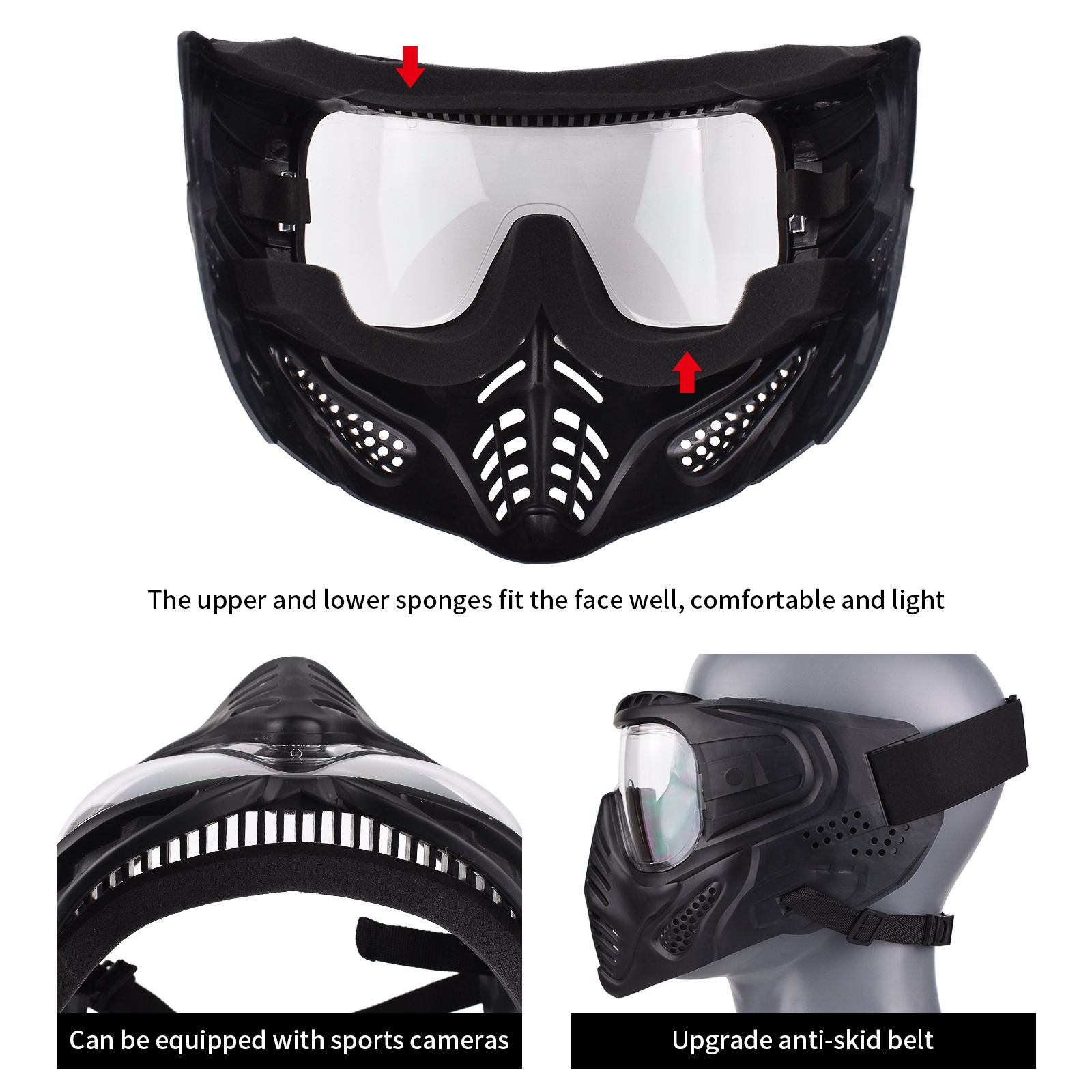 Black(Transparent Lenses)