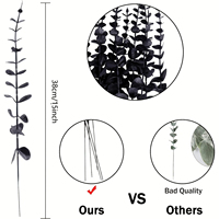Plantes artificielles en feuilles d'eucalyptus pour l'intérieur et l'extérieur, pour la maison et le bureau, en gros, de qualité supérieure