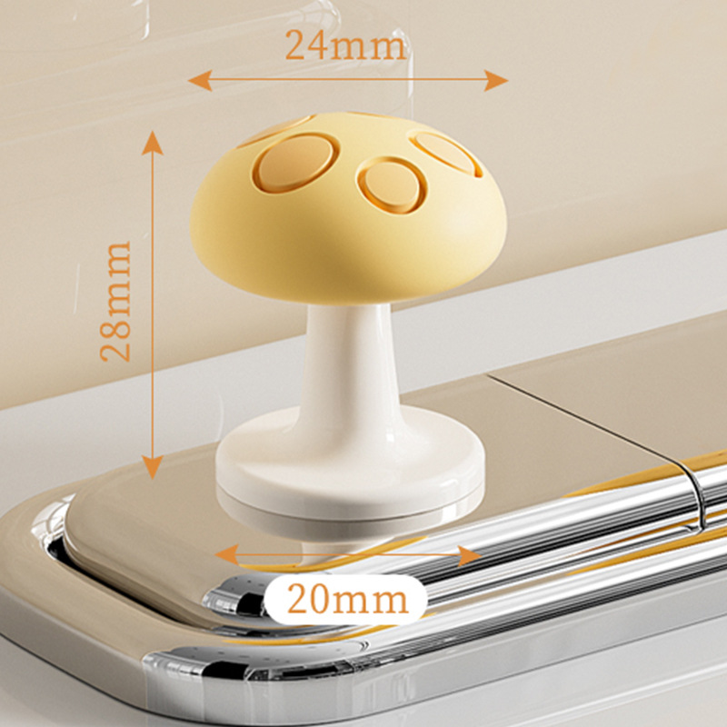 Toilet flush button [Small size, sunny yellow]