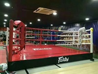 Ensemble complet de ring de boxe de qualité commerciale, durable, avec escaliers et protections d'angle, pour compétitions de boxe et de MMA