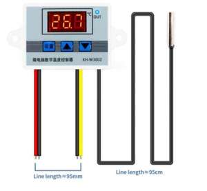 Controlador de temperatura LED Digital profesional, 12V, 24V, 220V, W3002, regulador de termostato 10A, XH-W3002 - Product Image 6