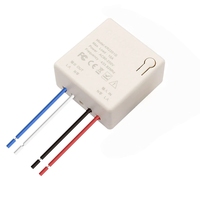 Interrupteur à distance sans fil 433 MHz 10A, sans câblage, 220V, maison intelligente, LED, lustre, contrôle multiple/double, fixation libre