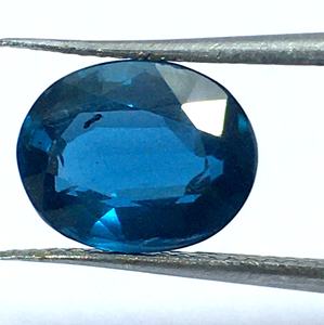 Azul KyaniteTeal Moss Indigo facetado forma ovalada corte cabujón piedras preciosas sueltas fabricación de joyas precio al por mayor por pieza natural - Product Image 2