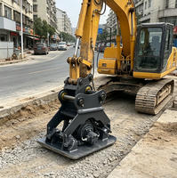 Compacteur de plaques hydraulique 3-40 tonnes, accessoire compacteur de sol vibrant pour excavatrice, option personnalisée CE OEM, garantie 1 an, moteur
