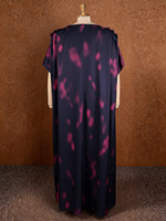 Robe longue élégante grande taille pour femme, style africain, imprimée, ample, pour soirée, manches chauve-souris, kaftan