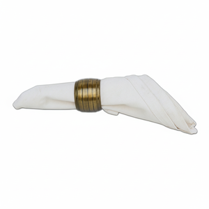 Decor Metal Design Vintage Napkin Ring with <b>Rounded</b> Shape and Brass Antique Finish Party Tableware Eco-Friendly - Product Image 1