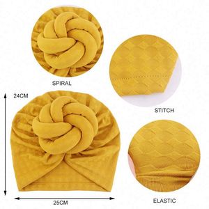 Turbantes de Lona con Nudos y Flores Tridimensionales en Relieve de Color Sólido para Mujeres Africanas, para Todas las Temporadas - Product Image 5