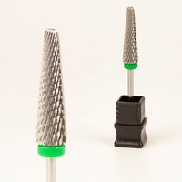 Super Storage 3/32\" Vente en gros Forets à ongles électriques de sécurité en carbure de tungstène, super longs 24mm coniques, 5 en 1, à coupe transversale