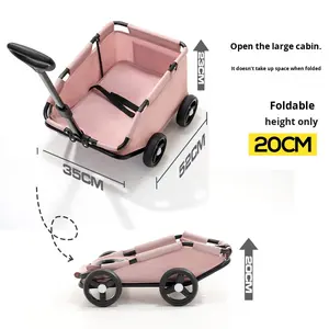 छोटे चार पहिया फोल्डेबल पर्यावरण के लिए छोटे चार पहिया फोल्डेबल पर्यावरण के लिए कुत्ते बच्चों के नाटक खिलौना पुल कार्ट - Product Image 4